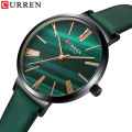 CURREN 9076 Top Brand Luxury Women Watch Malachite Green Dress Bracelet Mesh Wristwatch Simple Quartz Clock For Female 6 Colors